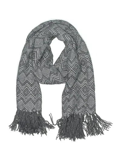 Pre-owned Assorted Brands Scarf In Gray