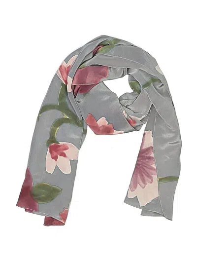 Pre-owned Assorted Brands Scarf In Gray