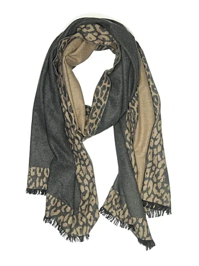 Pre-owned Assorted Brands Scarf In Gray