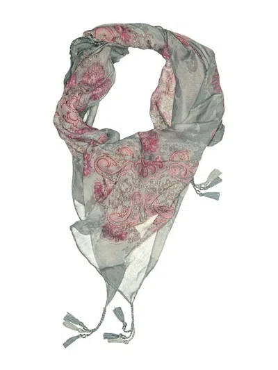 Pre-owned Assorted Brands Scarf In Gray