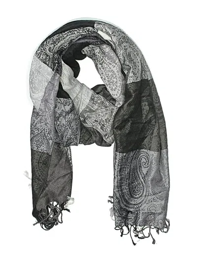 Pre-owned Assorted Brands Scarf In Gray