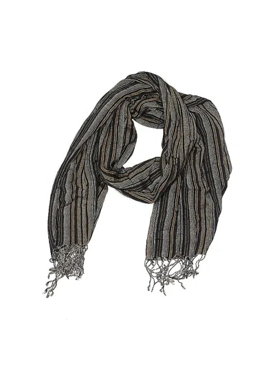 Pre-owned Assorted Brands Scarf In Gray