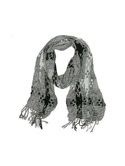 Pre-owned Assorted Brands Scarf In Gray