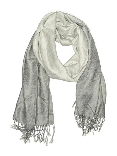 Pre-owned Assorted Brands Scarf In Gray