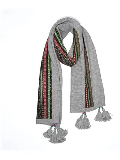 Pre-owned Assorted Brands Scarf In Gray