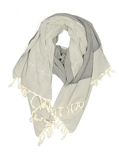 Pre-owned Assorted Brands Scarf In Gray