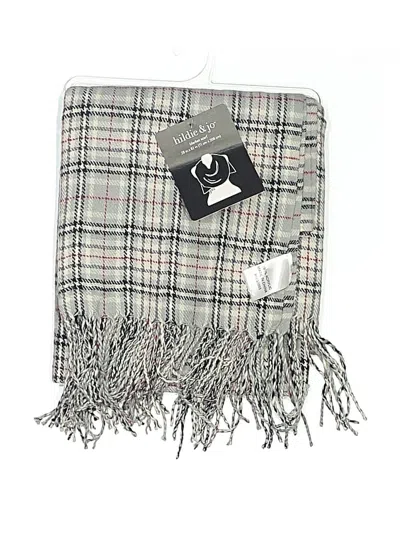 Pre-owned Assorted Brands Scarf In Gray