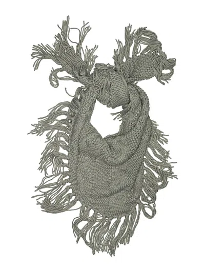 Pre-owned Assorted Brands Scarf In Gray