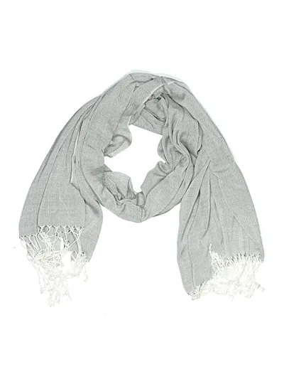 Pre-owned Assorted Brands Scarf In Gray