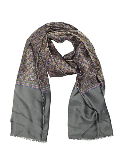 Pre-owned Assorted Brands Scarf In Gray