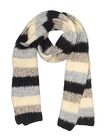 Pre-owned Assorted Brands Scarf In Gray