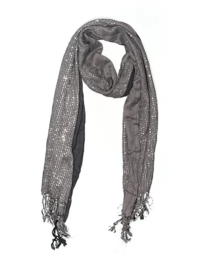 Pre-owned Assorted Brands Scarf In Gray