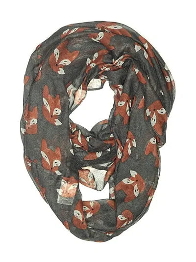 Pre-owned Assorted Brands Scarf In Gray