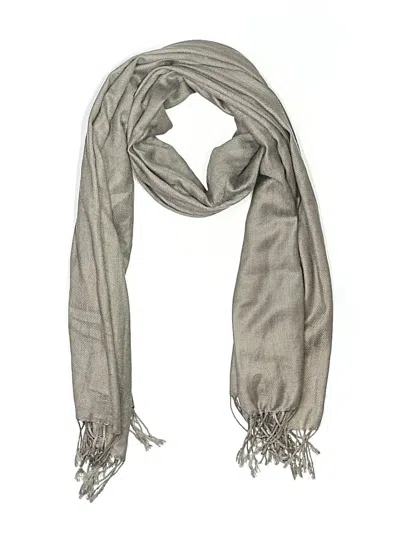 Pre-owned Assorted Brands Scarf In Gray