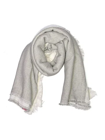 Pre-owned Assorted Brands Scarf In Gray