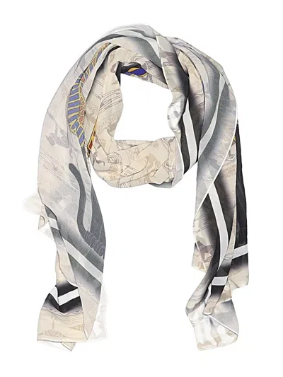 Pre-owned Assorted Brands Scarf In Gray