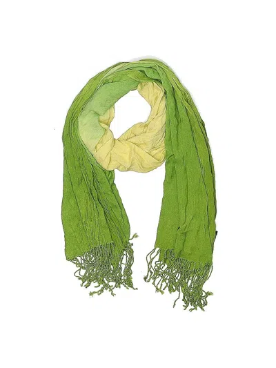 Pre-owned Assorted Brands Scarf In Green