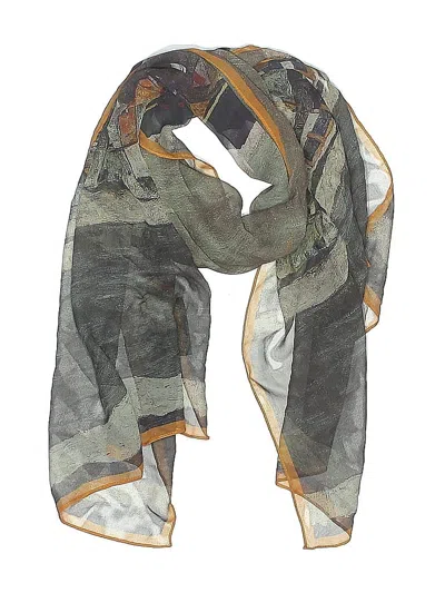 Pre-owned Assorted Brands Scarf In Green