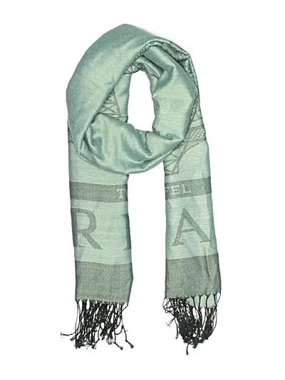 Pre-owned Assorted Brands Scarf In Green