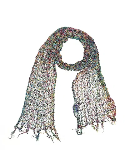 Pre-owned Assorted Brands Scarf In Green