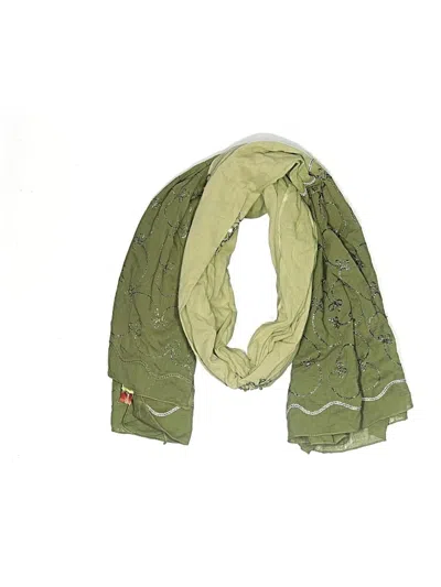 Pre-owned Assorted Brands Scarf In Green