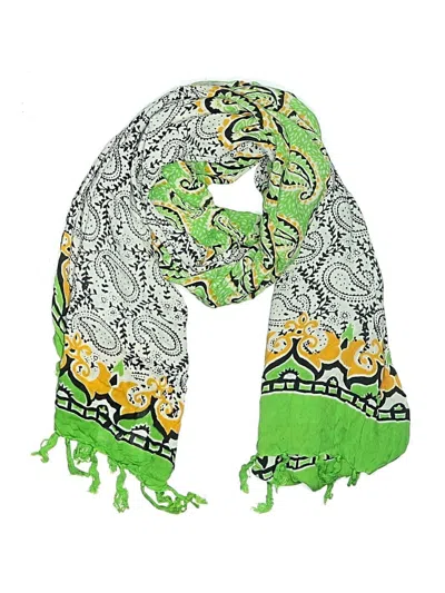 Pre-owned Assorted Brands Scarf In Green
