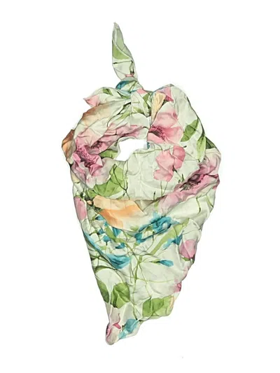 Pre-owned Assorted Brands Scarf In Green