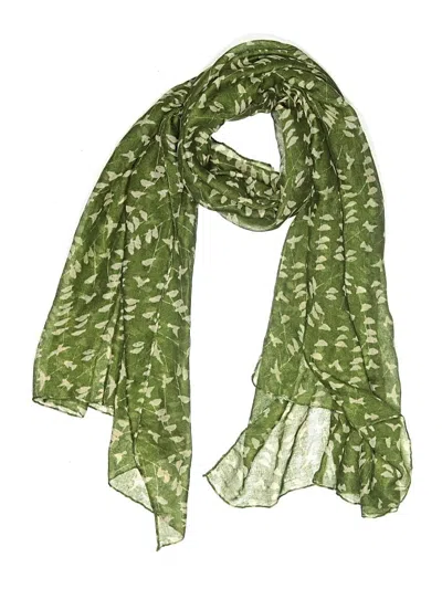 Pre-owned Assorted Brands Scarf In Green