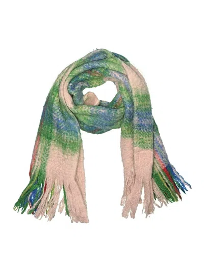 Pre-owned Assorted Brands Scarf In Green