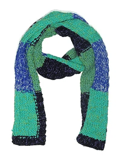 Pre-owned Assorted Brands Scarf In Green