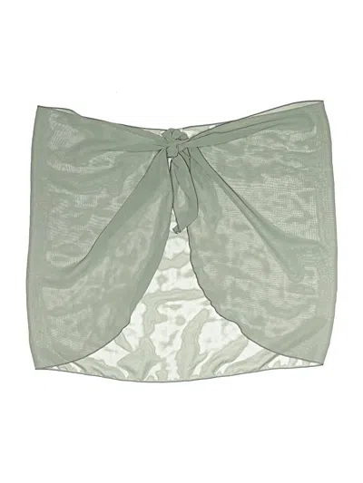 Pre-owned Assorted Brands Scarf In Green