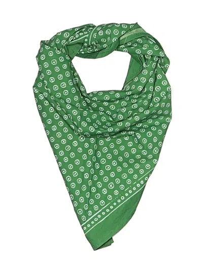 Pre-owned Assorted Brands Scarf In Green