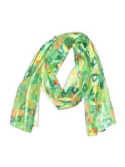 Pre-owned Assorted Brands Scarf In Green