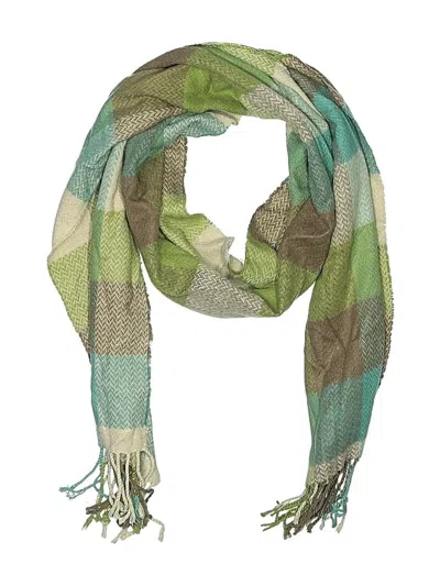 Pre-owned Assorted Brands Scarf In Green