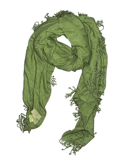Pre-owned Assorted Brands Scarf In Green