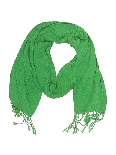 Pre-owned Assorted Brands Scarf In Green