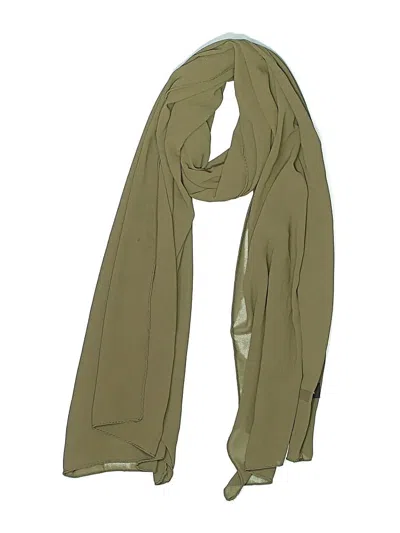 Pre-owned Assorted Brands Scarf In Green