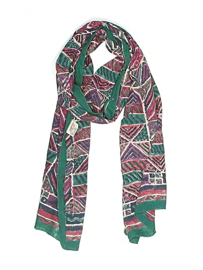 Pre-owned Assorted Brands Scarf In Green