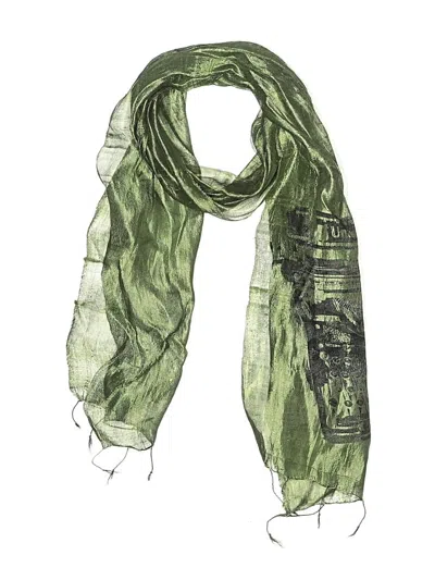 Pre-owned Assorted Brands Scarf In Green