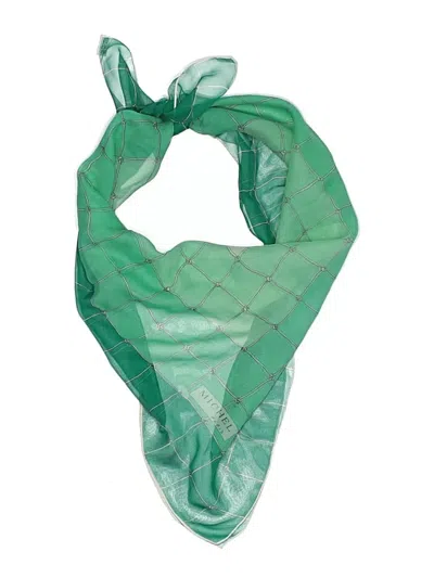 Pre-owned Assorted Brands Scarf In Green
