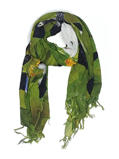 Pre-owned Assorted Brands Scarf In Green