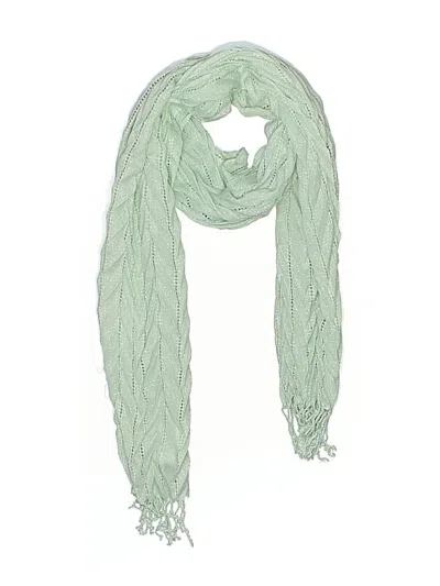 Pre-owned Assorted Brands Scarf In Green