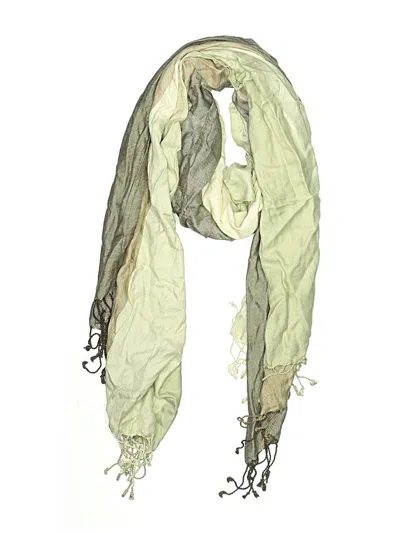 Pre-owned Assorted Brands Scarf In Green