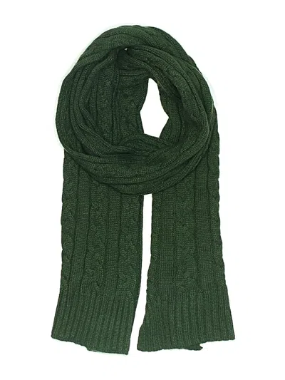 Pre-owned Assorted Brands Scarf In Green