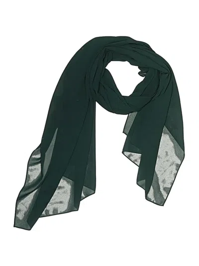 Pre-owned Assorted Brands Scarf In Green