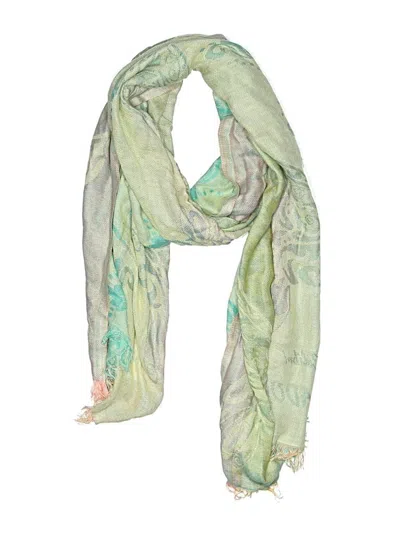 Pre-owned Assorted Brands Scarf In Green
