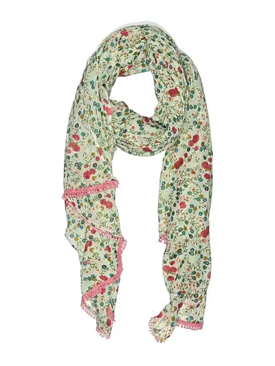 Pre-owned Assorted Brands Scarf In Green