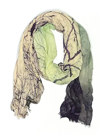 Pre-owned Assorted Brands Scarf In Green