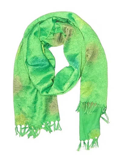 Pre-owned Assorted Brands Scarf In Green