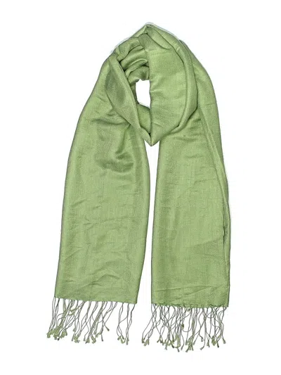 Pre-owned Assorted Brands Scarf In Green